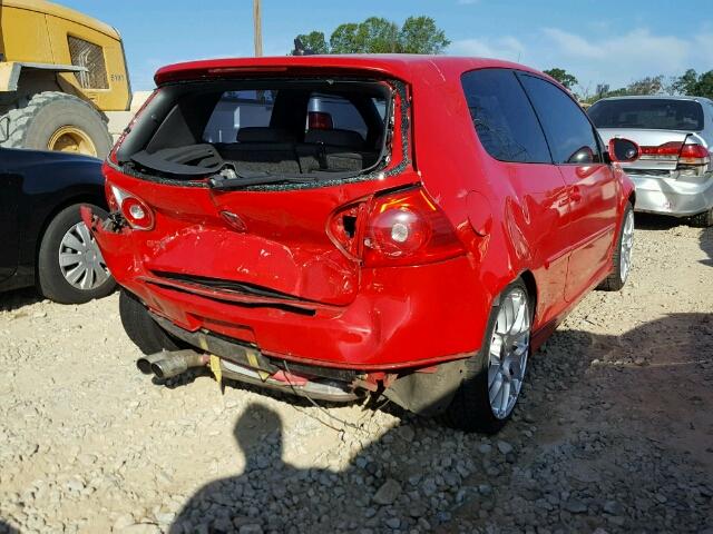 WVWFD71K29W143937 - 2009 VOLKSWAGEN GTI RED photo 4