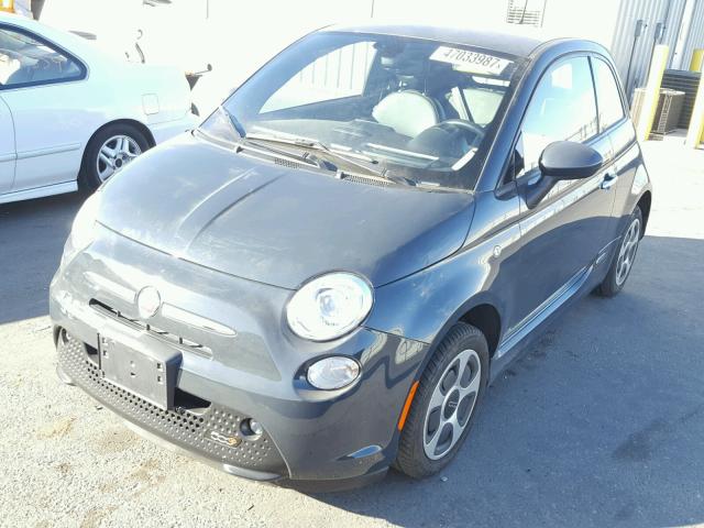 3C3CFFGE2HT609223 - 2017 FIAT 500 ELECTR CHARCOAL photo 2