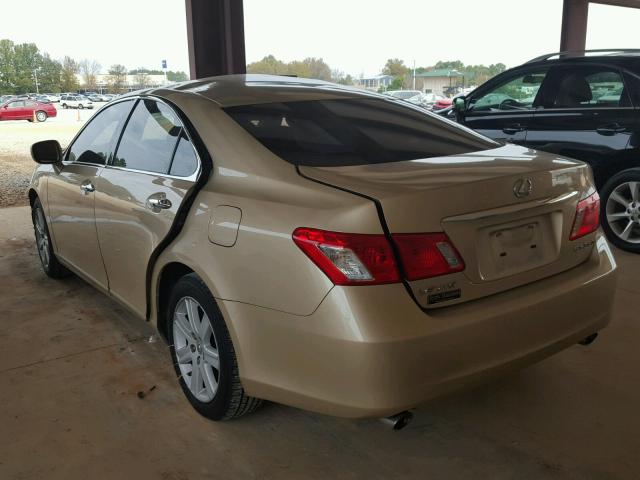 JTHBJ46G072074517 - 2007 LEXUS ES 350 GOLD photo 3