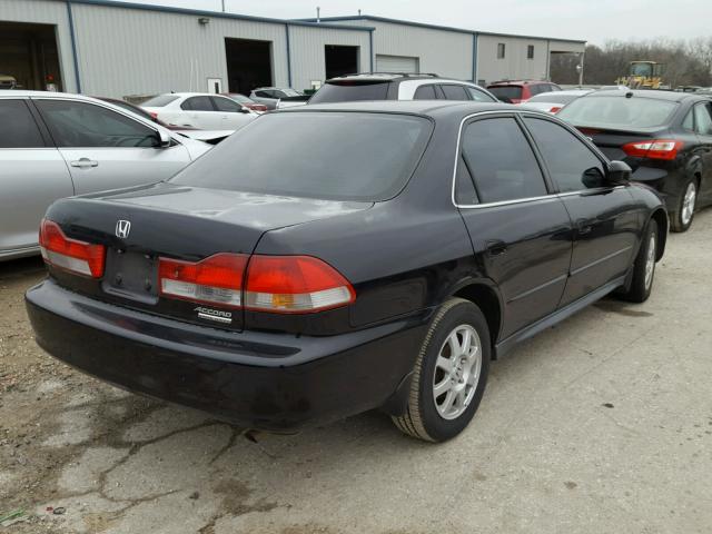 1HGCG56752A056492 - 2002 HONDA ACCORD SE BLACK photo 4