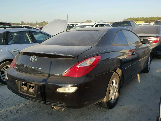 4T1CE30P37U761326 - 2007 TOYOTA CAMRY SOLA BLACK photo 4