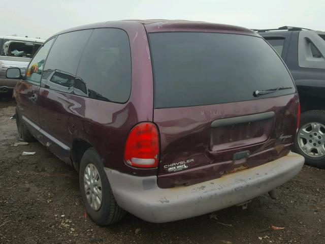 2C4GJ2536YR717658 - 2000 CHRYSLER VOYAGER PURPLE photo 3