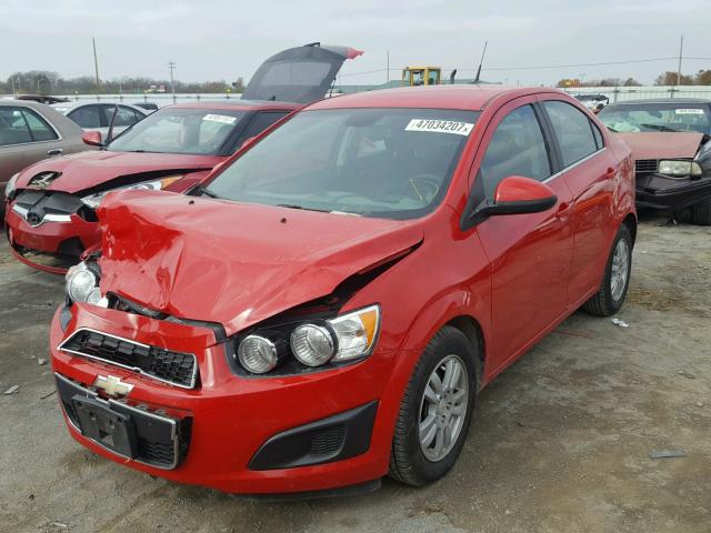 1G1JC5SH3C4184822 - 2012 CHEVROLET SONIC LT RED photo 2