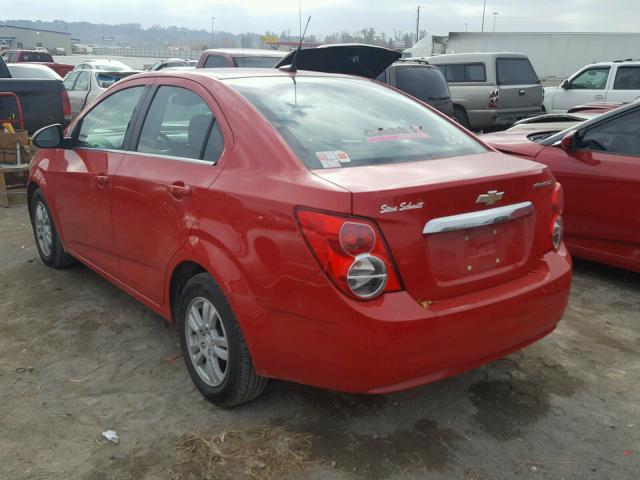 1G1JC5SH3C4184822 - 2012 CHEVROLET SONIC LT 红色 照片 3