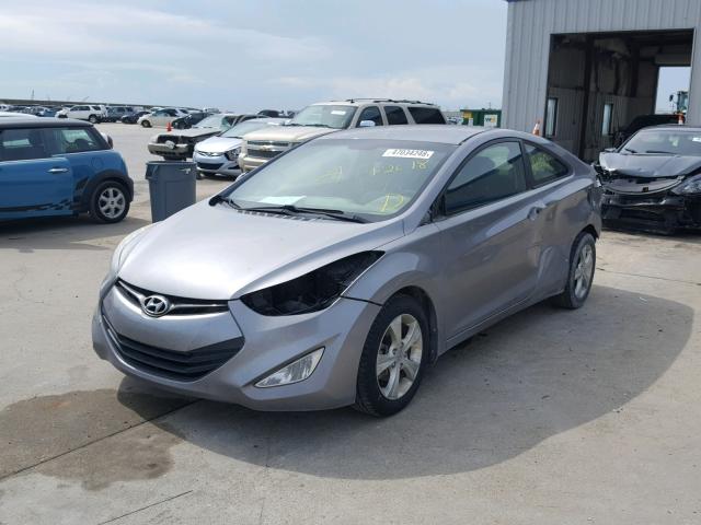 KMHDH6AE1DU010232 - 2013 HYUNDAI ELANTRA CO GRAY photo 2