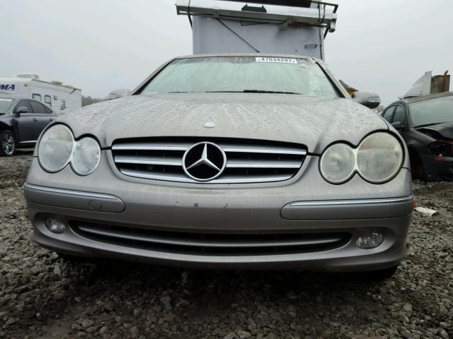 WDBTK65J45F152233 - 2005 MERCEDES-BENZ CLK 320 TAN photo 9