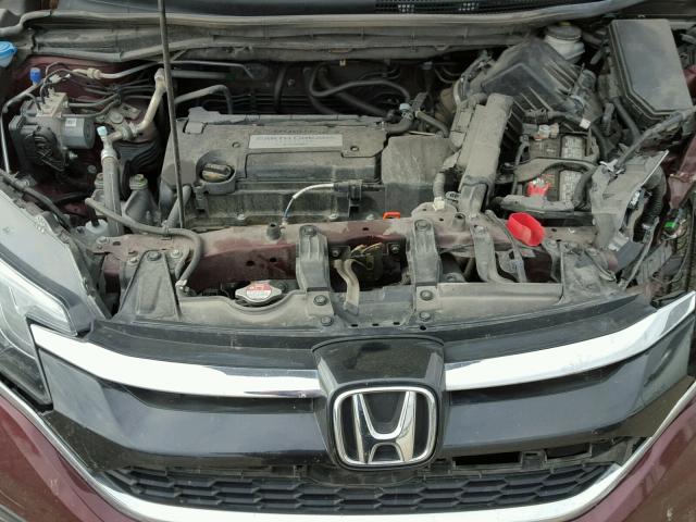 5J6RM3H37FL003846 - 2015 HONDA CR-V LX RED photo 7