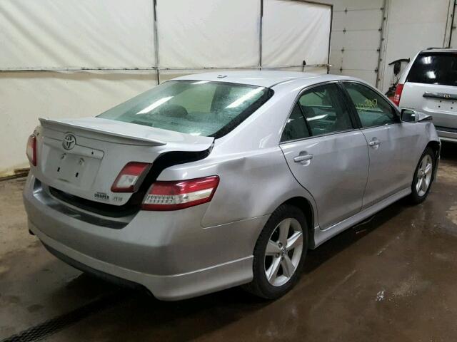 4T1BF3EK8BU202109 - 2011 TOYOTA CAMRY BASE SILVER photo 4