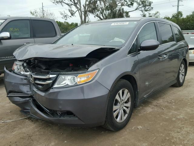 5FNRL5H49EB503506 - 2014 HONDA ODYSSEY EX CHARCOAL photo 2