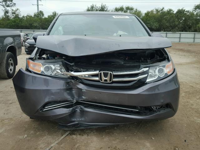 5FNRL5H49EB503506 - 2014 HONDA ODYSSEY EX CHARCOAL photo 9