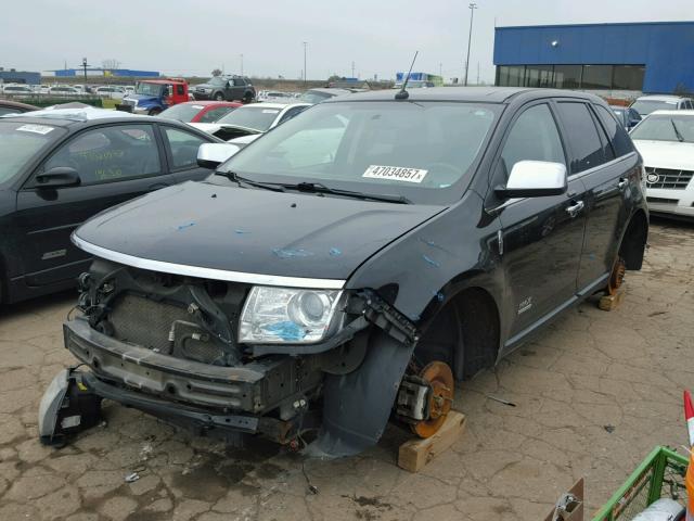 2LMDU88C68BJ25937 - 2008 LINCOLN MKX BLACK photo 2