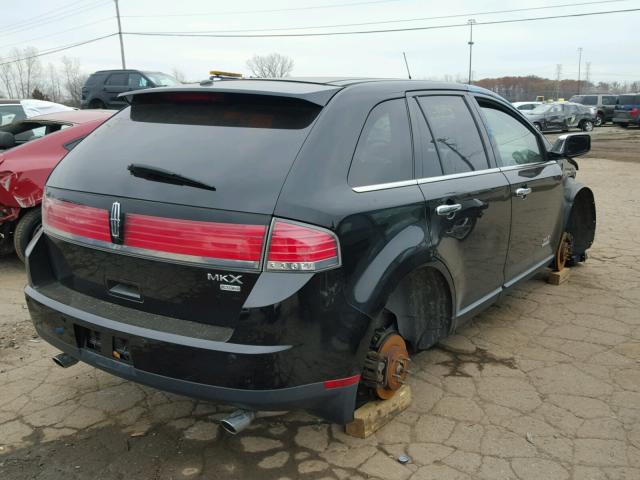 2LMDU88C68BJ25937 - 2008 LINCOLN MKX BLACK photo 4