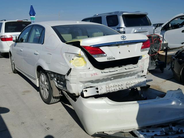 4T1BK3DB7CU456697 - 2012 TOYOTA AVALON BAS WHITE photo 3