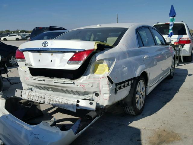 4T1BK3DB7CU456697 - 2012 TOYOTA AVALON BAS WHITE photo 4