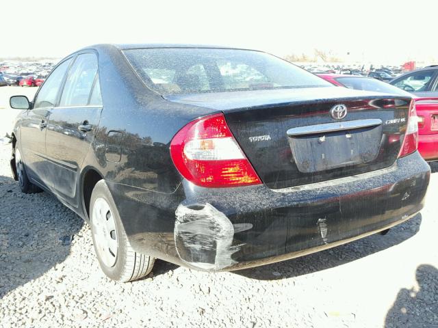 4T1BE32K33U220395 - 2003 TOYOTA CAMRY LE შავი ფოტო 3