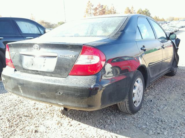 4T1BE32K33U220395 - 2003 TOYOTA CAMRY LE BLACK photo 4