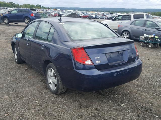 1G8AL58F17Z175472 - 2007 SATURN ION LEVEL BLUE photo 3