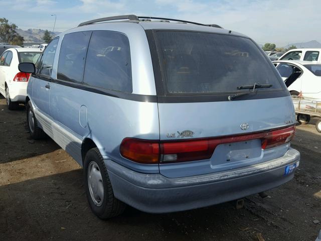 JT3AC12R4N1036504 - 1992 TOYOTA PREVIA LE BLUE photo 3