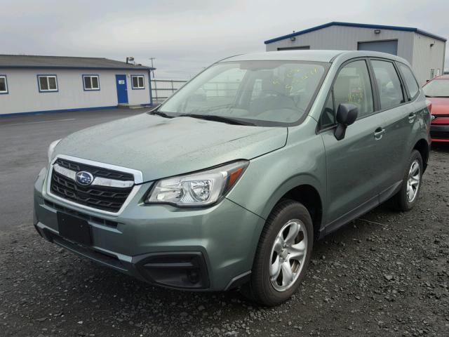 JF2SJAAC1HH513745 - 2017 SUBARU FORESTER 2 GREEN photo 2