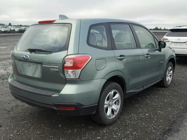 JF2SJAAC1HH513745 - 2017 SUBARU FORESTER 2 GREEN photo 4