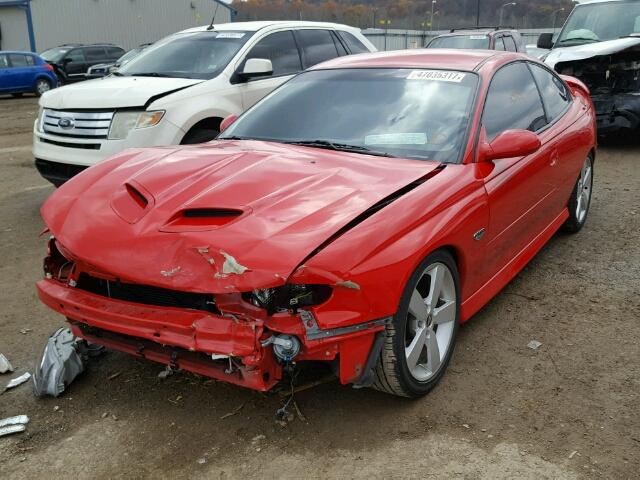 6G2VX12U66L545996 - 2006 PONTIAC GTO RED photo 2