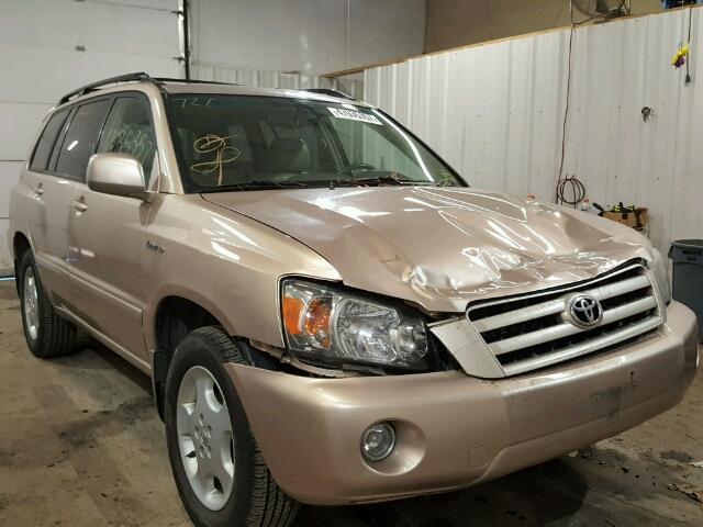 JTEEP21A160142253 - 2006 TOYOTA HIGHLANDER GOLD photo 1