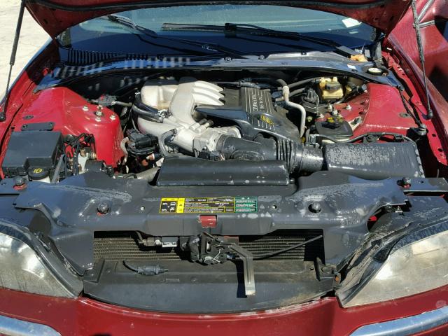 1LNHM86SX3Y682322 - 2003 LINCOLN LS BURGUNDY photo 7