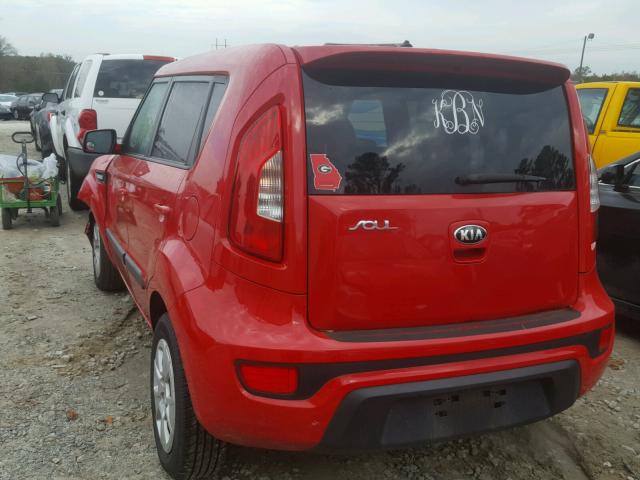 KNDJT2A5XD7491692 - 2013 KIA SOUL RED photo 3