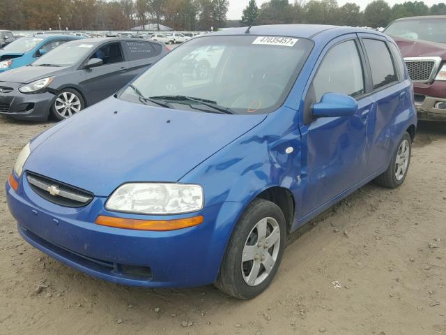 KL1TD66678B123821 - 2008 CHEVROLET AVEO BASE BLUE photo 2