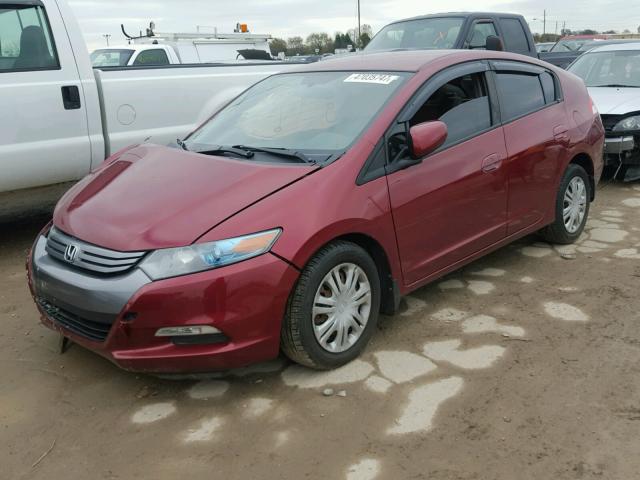 JHMZE2H50AS037297 - 2010 HONDA INSIGHT LX BURGUNDY photo 2