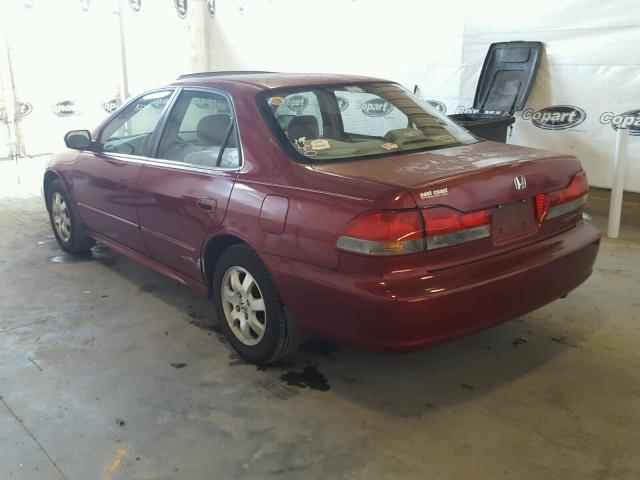 1HGCG56691A054024 - 2001 HONDA ACCORD EX BURGUNDY photo 3