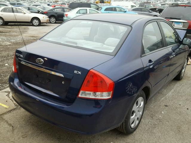 KNAFE121875483903 - 2007 KIA SPECTRA EX BLUE photo 4