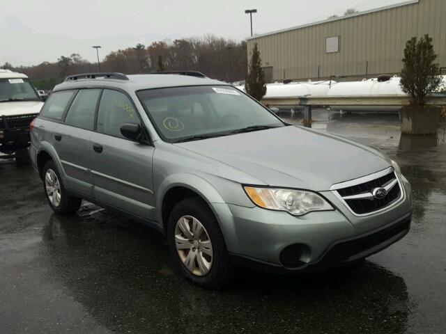 4S4BP60C096329286 - 2009 SUBARU OUTBACK GRAY photo 1