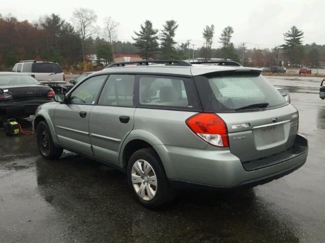 4S4BP60C096329286 - 2009 SUBARU OUTBACK GRAY photo 3