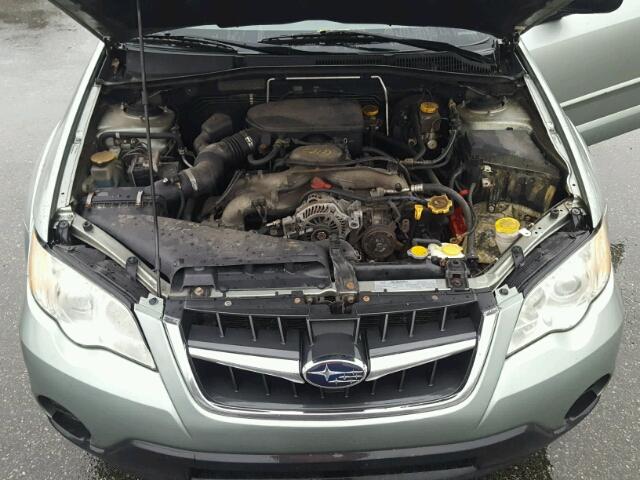 4S4BP60C096329286 - 2009 SUBARU OUTBACK GRAY photo 7