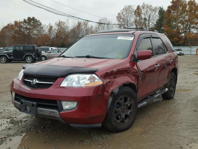 2HNYD18862H515875 - 2002 ACURA MDX TOURIN RED photo 2