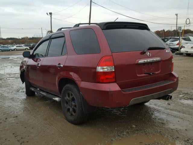 2HNYD18862H515875 - 2002 ACURA MDX TOURIN RED photo 3