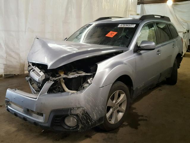 4S4BRBCC9E3301285 - 2014 SUBARU OUTBACK 2. SILVER photo 2