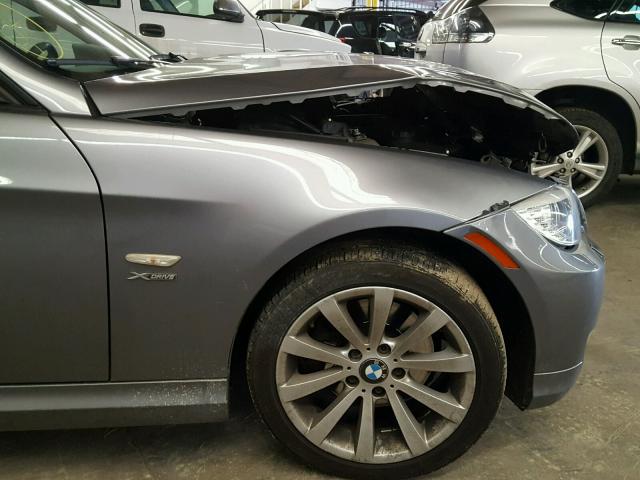 WBAPK5C59BA656138 - 2011 BMW 328 XI SUL GRAY photo 9