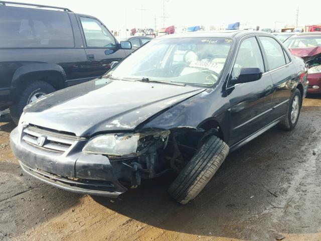 1HGCG16592A069687 - 2002 HONDA ACCORD BLACK photo 2