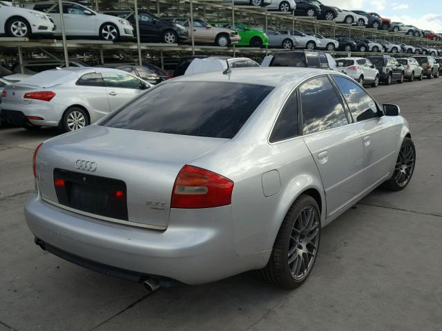 WAULD64B13N109927 - 2003 AUDI A6 2.7T QU SILVER photo 4