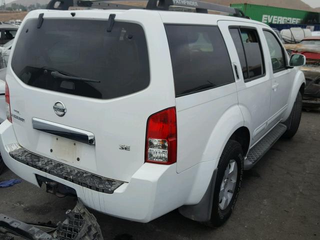 5N1AR18WX7C642562 - 2007 NISSAN PATHFINDER WHITE photo 4