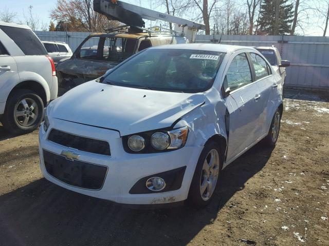 1G1JE5SB1D4200054 - 2013 CHEVROLET SONIC LTZ WHITE photo 2