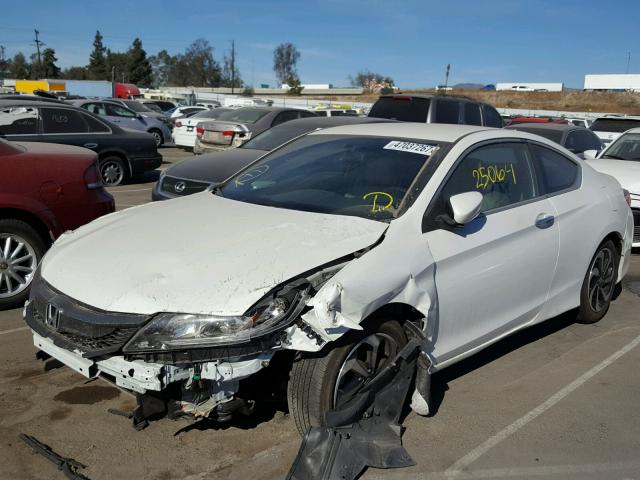 1HGCT1B38GA003302 - 2016 HONDA ACCORD LX- WHITE photo 2