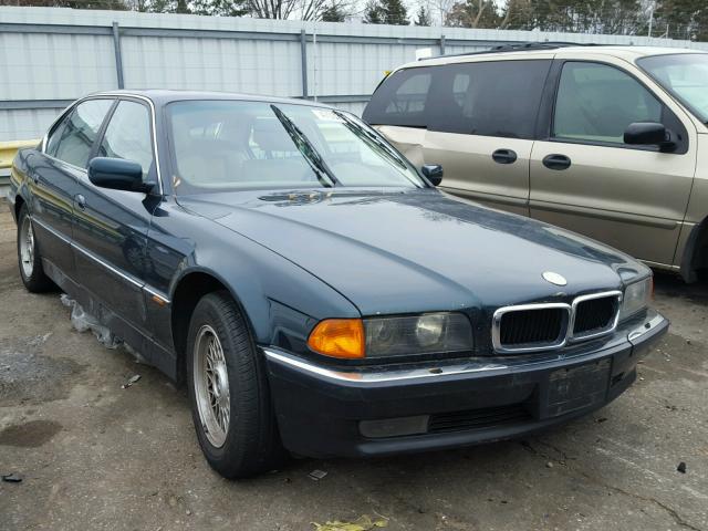 WBAGJ8325WDM13747 - 1998 BMW 740 IL GREEN photo 1