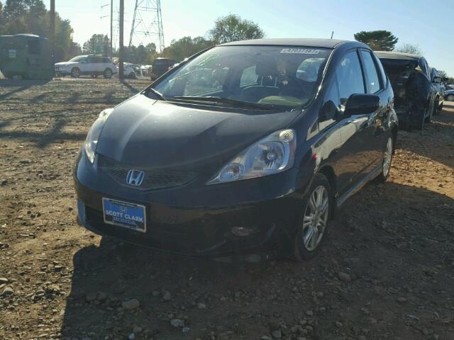 JHMGE8H46AS003169 - 2010 HONDA FIT SPORT BLACK photo 2