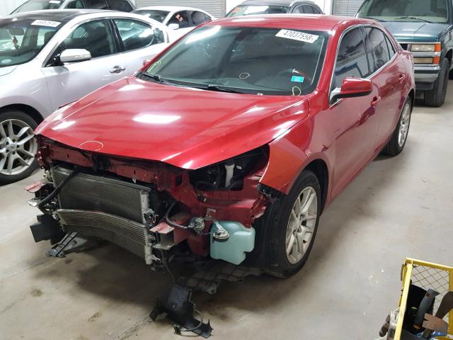 1G11D5RR4DF120872 - 2013 CHEVROLET MALIBU 1LT RED photo 2