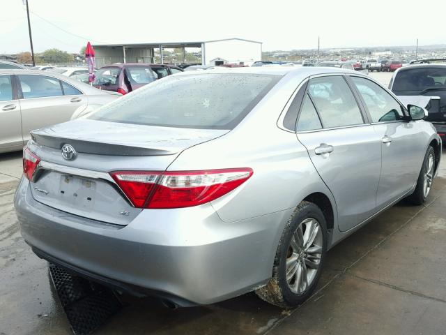 4T1BF1FK0FU080645 - 2015 TOYOTA CAMRY LE SILVER photo 4