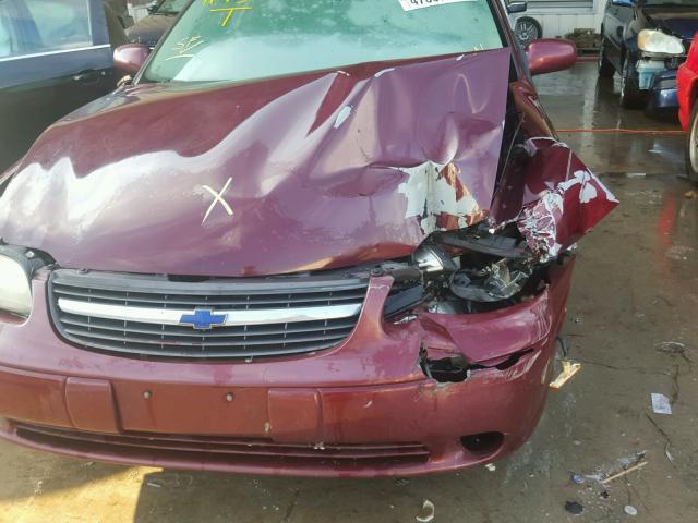 1G1NE52J416167639 - 2001 CHEVROLET MALIBU LS მუქწითელი ფოტო 9