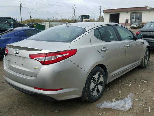 KNAGM4AD5C5031115 - 2012 KIA OPTIMA HYB SILVER photo 4